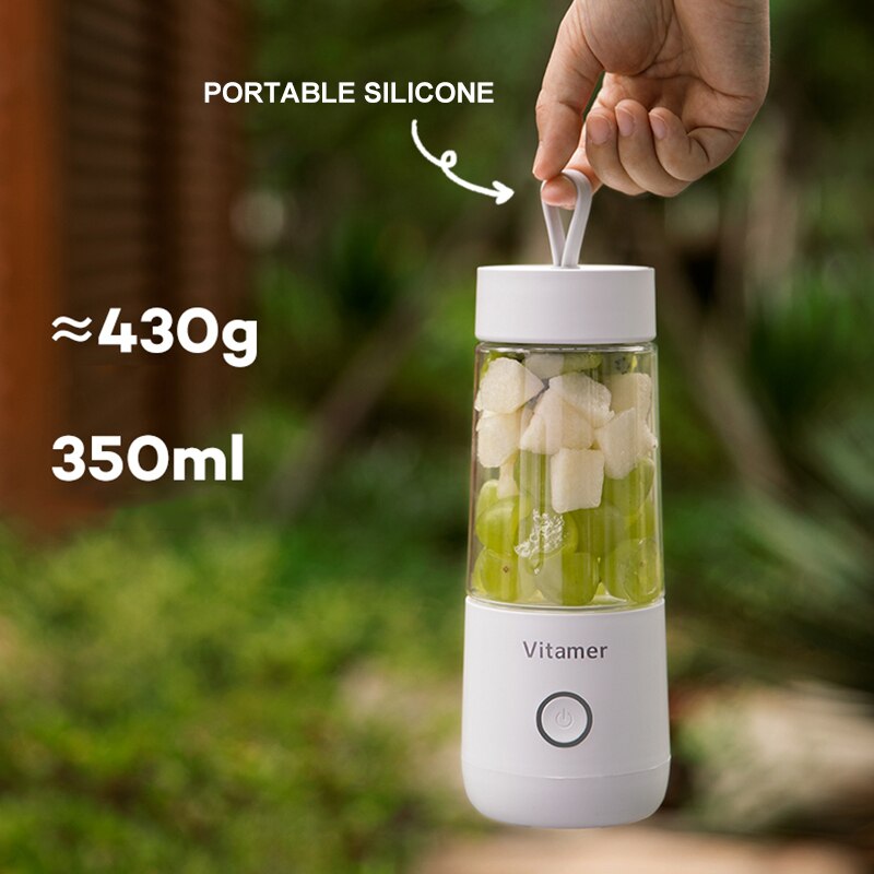 350ml Portable Blender Juicer Electric USB Rechargeable Mixer