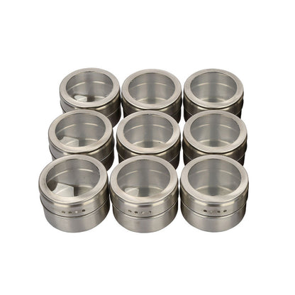 Visible stainless steel spice jar