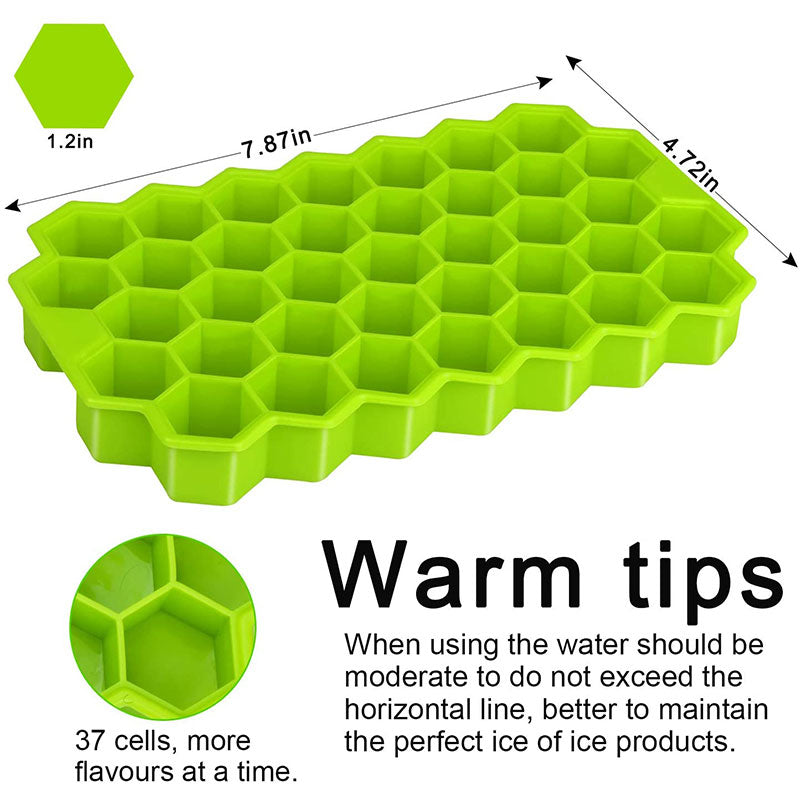 Honeycomb silicone ice tray