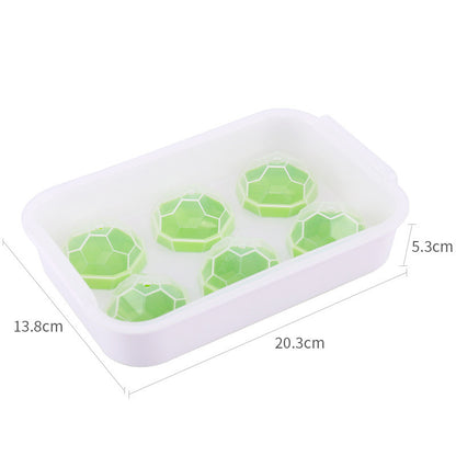 ﻿Silicone Ice Ball Tray with Cover Reusable Ice Cubes Maker Ice Cream Molds