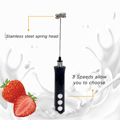 New Product Rechargeable Electric Milk Frothier Stainless Steel Mixer