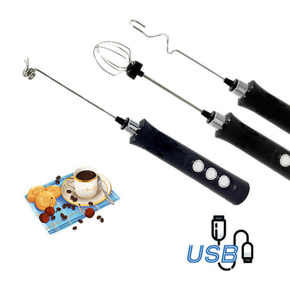 New Product Rechargeable Electric Milk Frothier Stainless Steel Mixer