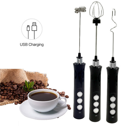 New Product Rechargeable Electric Milk Frothier Stainless Steel Mixer