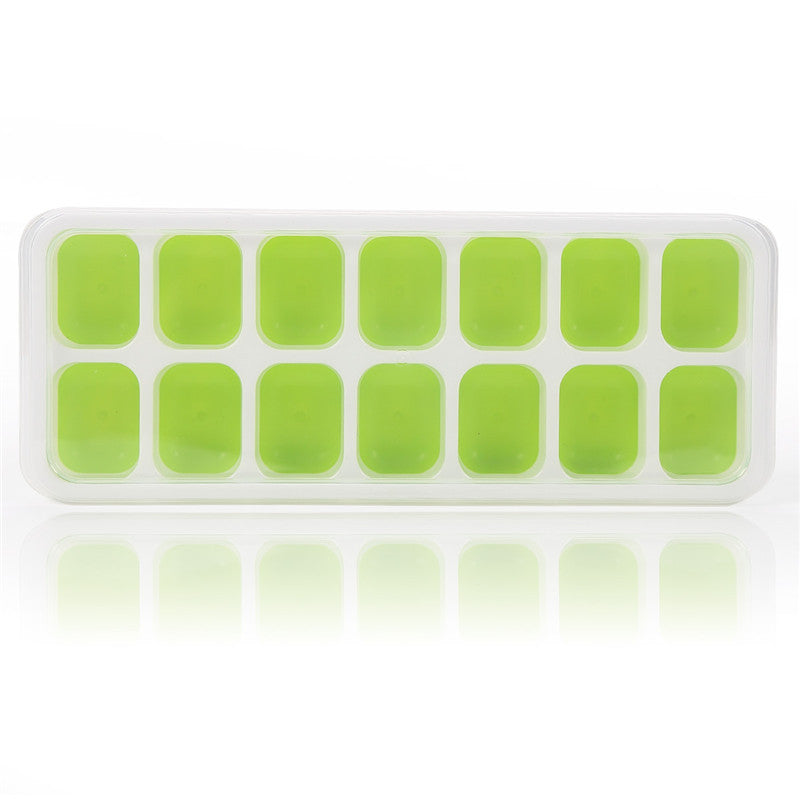 Creative Silicone Ice Tray With Lid Mold Food Grade