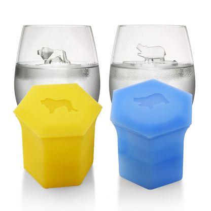 Creative ice Box Polar Bear Penguin Ice Tray Ice Mold Animal Ice Maker