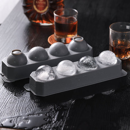 Large Ice Tray Maker Spherical Silicone Box