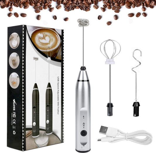 Rechargeable Electric Milk Frother Automatic Kitchen Juice Food Mixer