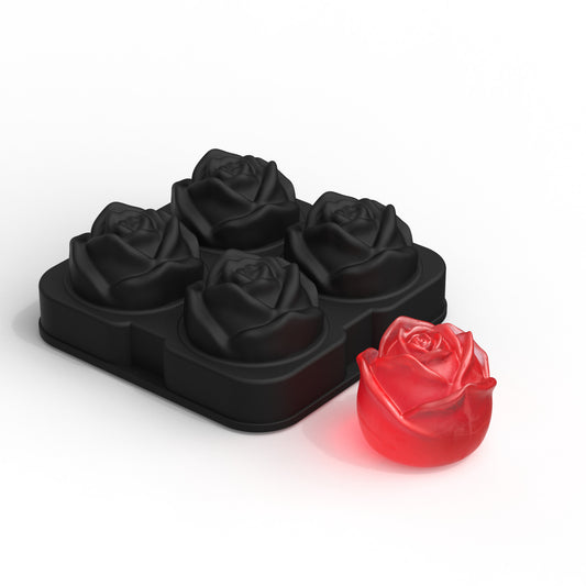 3D Rose Cocktail Whiskey Thickened Ice Cube Mold