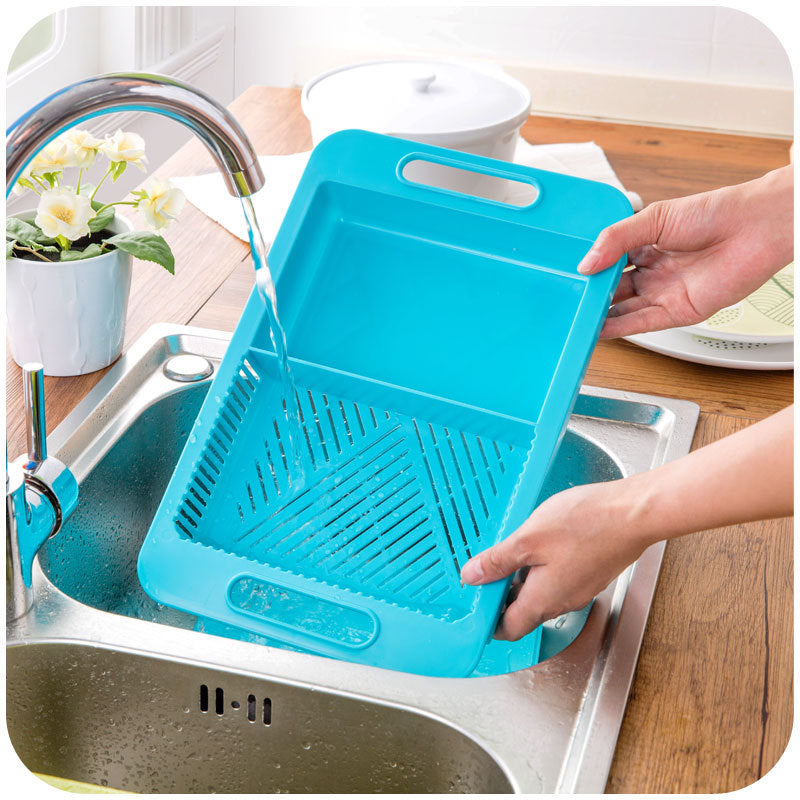 Multifunction Kitchen Chopping Blocks Sinks Drain Basket