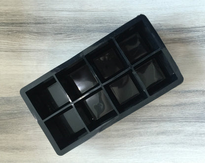 Silicone 8-cell ice tray without lid mold