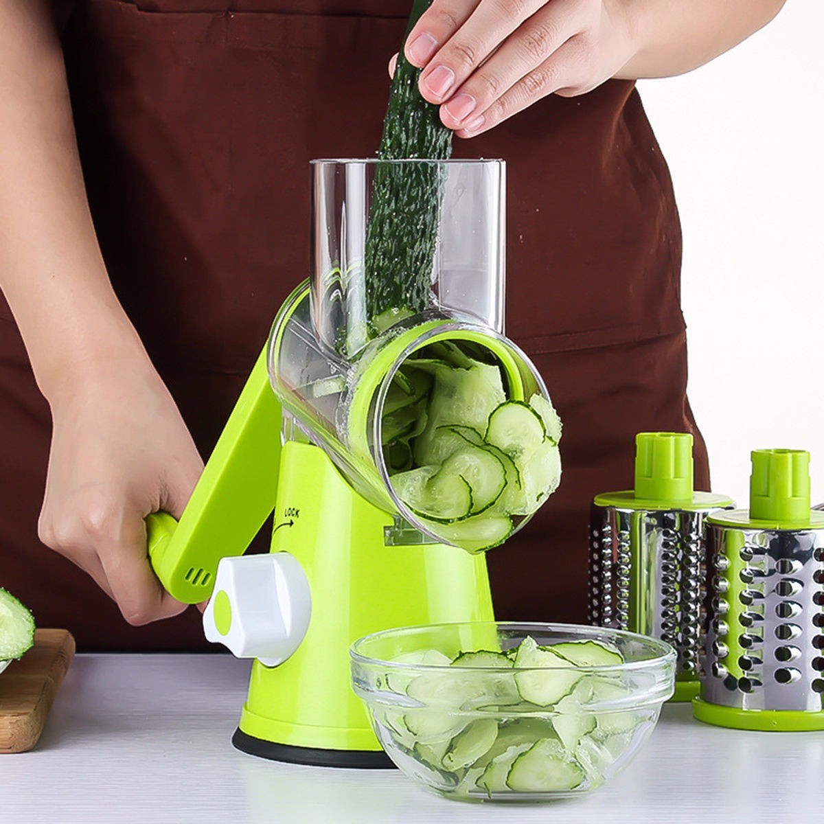 Vegetable Cutter Round Mandoline Slicer Grater