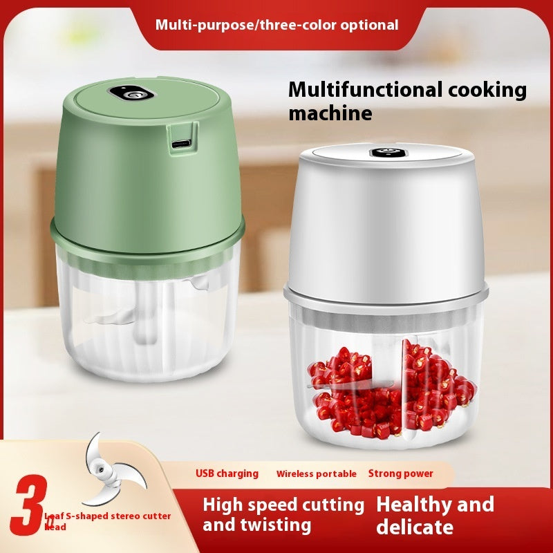 USB Rechargeable Electric Garlic Press Portable Food Chopper