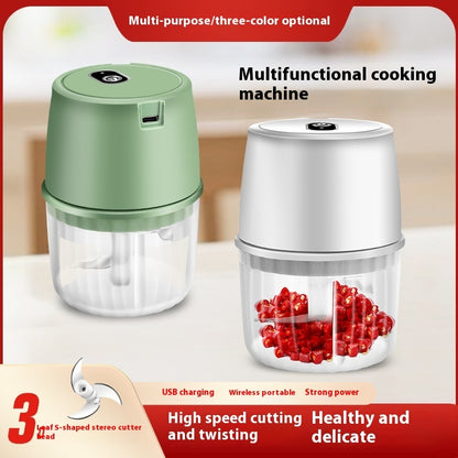 USB Rechargeable Electric Garlic Press Portable Food Chopper