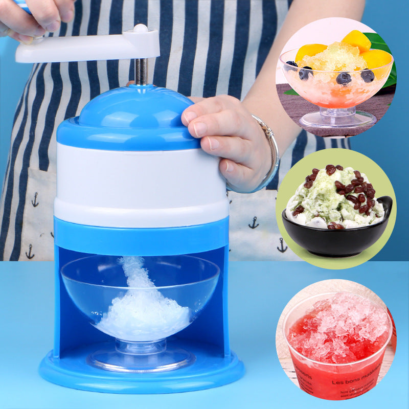 Portable Manual Ice Crushers Hand Crank Ice Shaver Shave Ice Machine Smoothie Maker