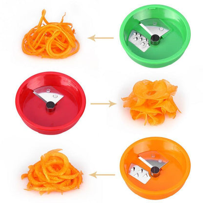 Food Slicer 3 In 1 Potato Spiralizer Multi-function Cutter