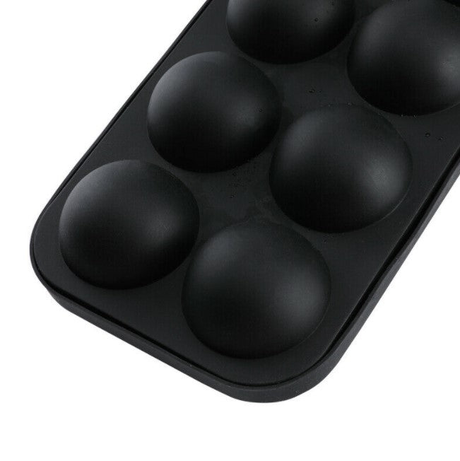 8-hole round spherical silicone mold for silicone ice tray