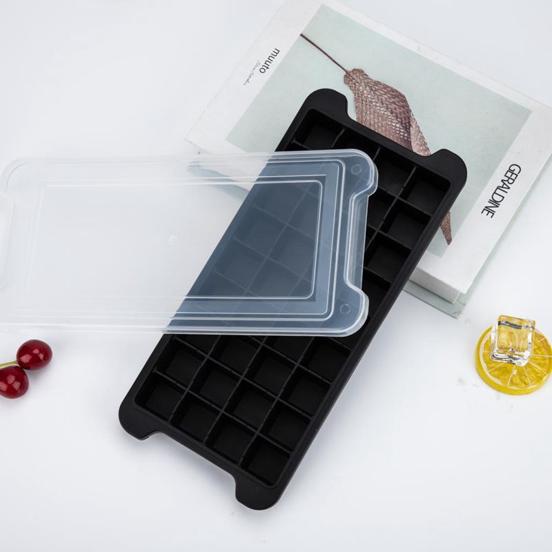 Household 36-cell silicone ice tray with lid
