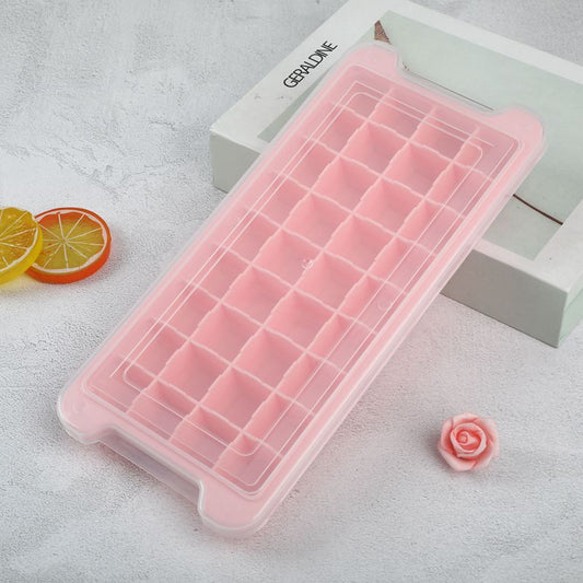 Household 36-cell silicone ice tray with lid