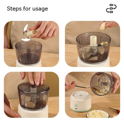 Mini Meat Grinder Household Electric Small Mixer Mincing