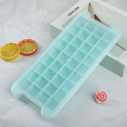 Household 36-cell silicone ice tray with lid