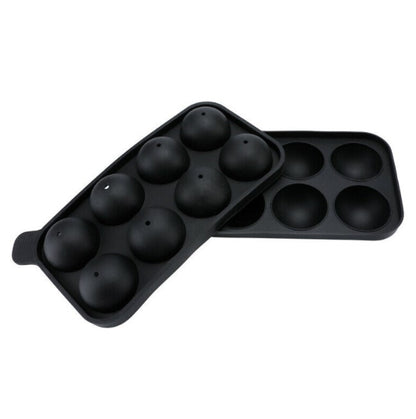 8-hole round spherical silicone mold for silicone ice tray