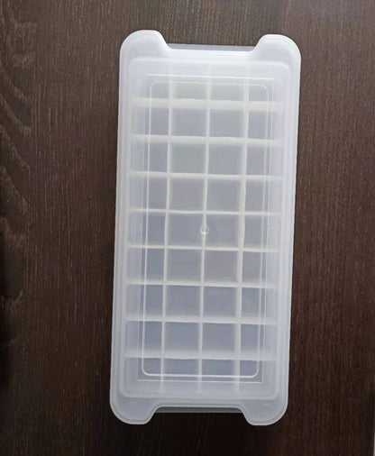 Household 36-cell silicone ice tray with lid