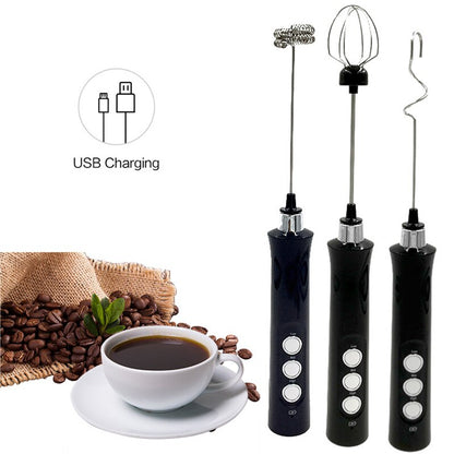 Whisk milk frother three-in-one 3-speed speed regulation