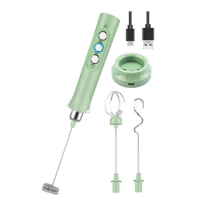 New Product Rechargeable Electric Milk Frothier Stainless Steel Mixer