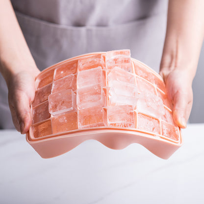 Silicone ice tray ice box