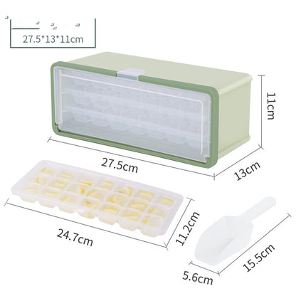 Drawer Type Plastic Ice Cube Mold Maker With Lid And Bin For Beer