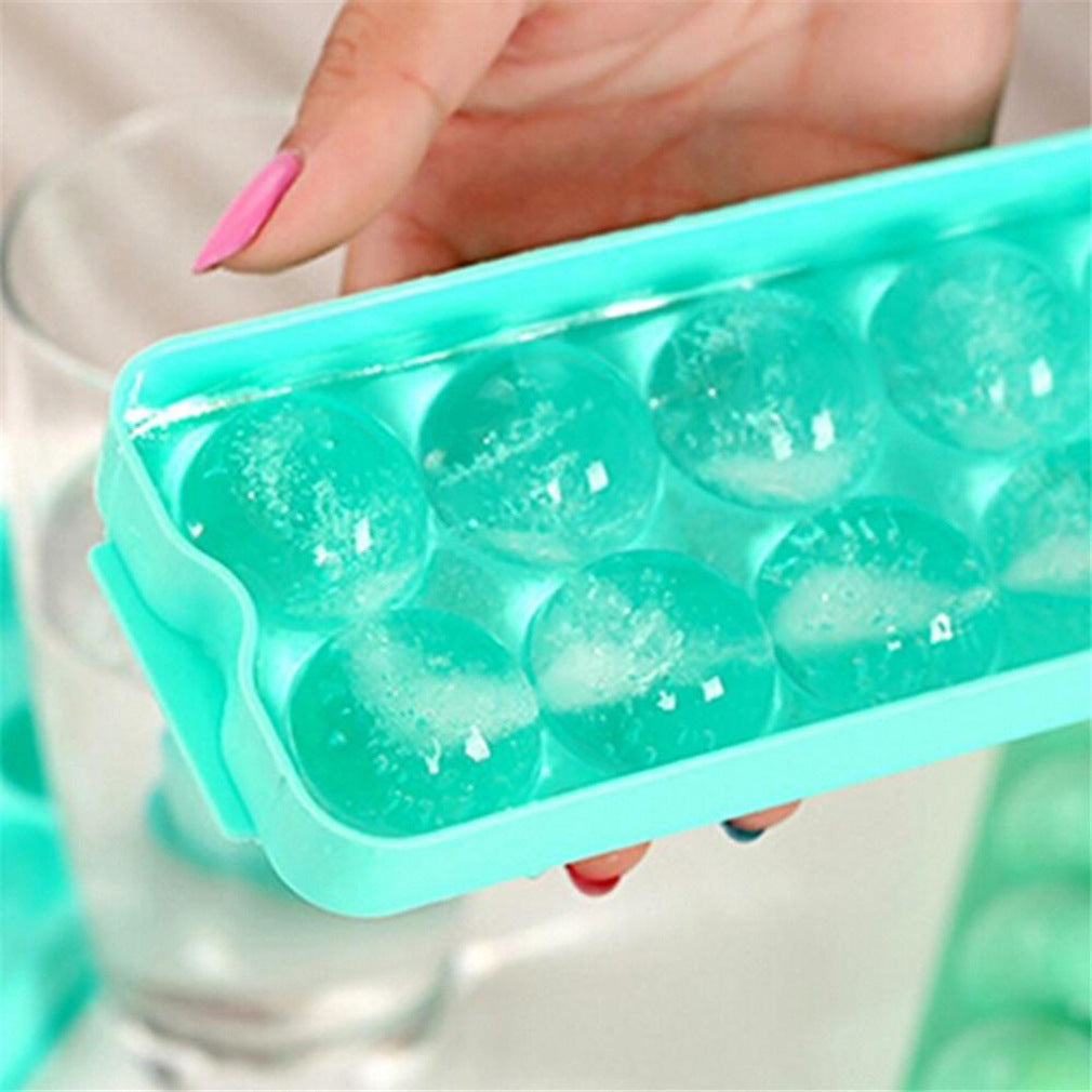 Household Silicone Ice Tray Mold With Lid