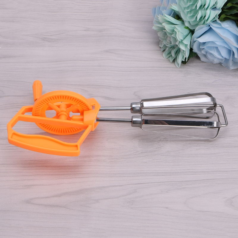 Rotary Hand Whisk Egg Beater Mixer