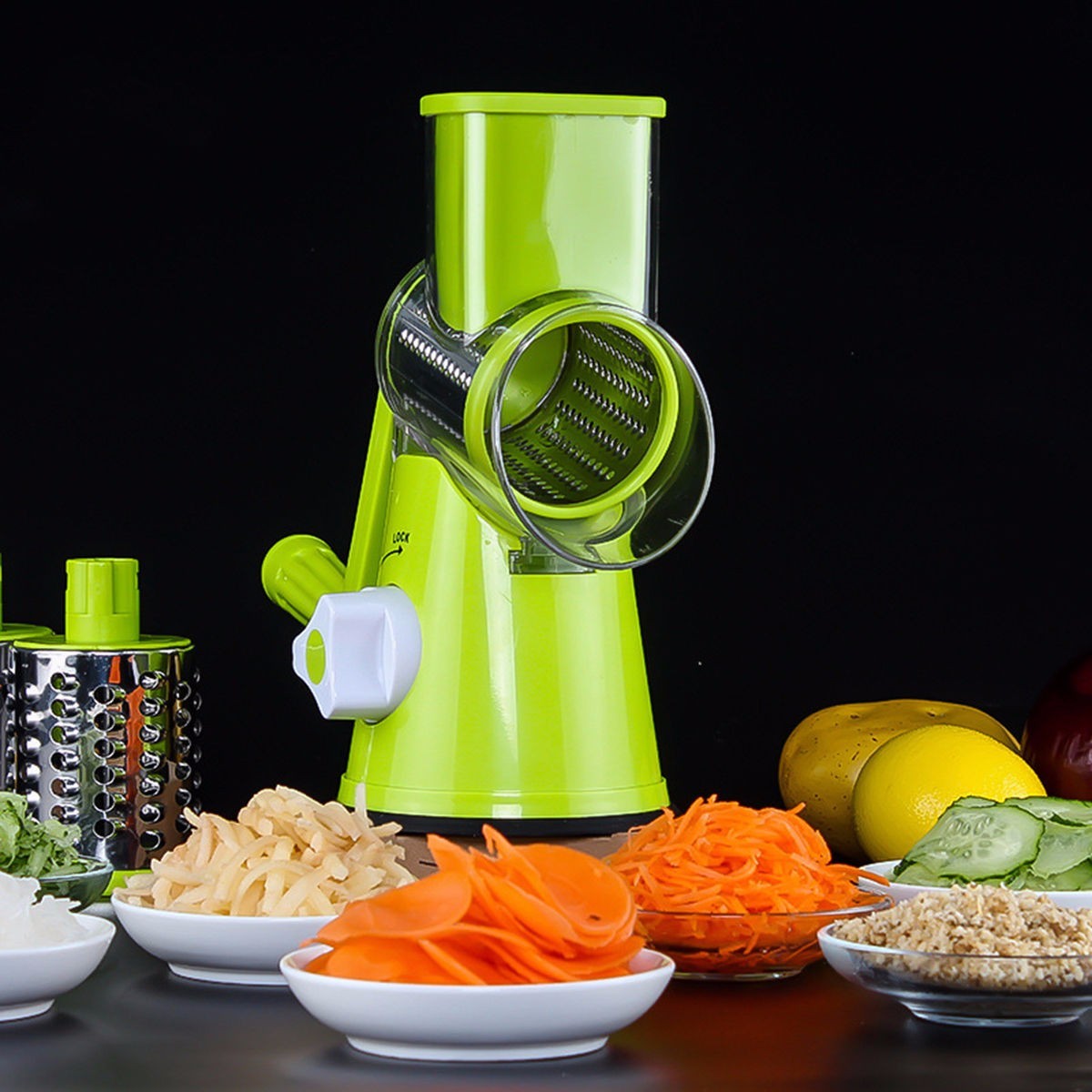 Vegetable Cutter Round Mandoline Slicer Grater