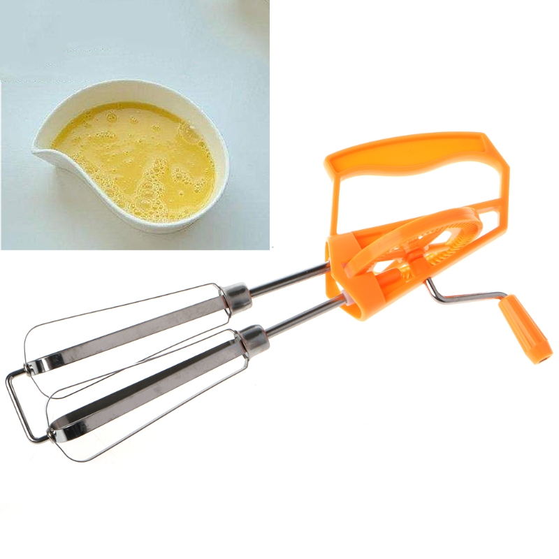 Rotary Hand Whisk Egg Beater Mixer