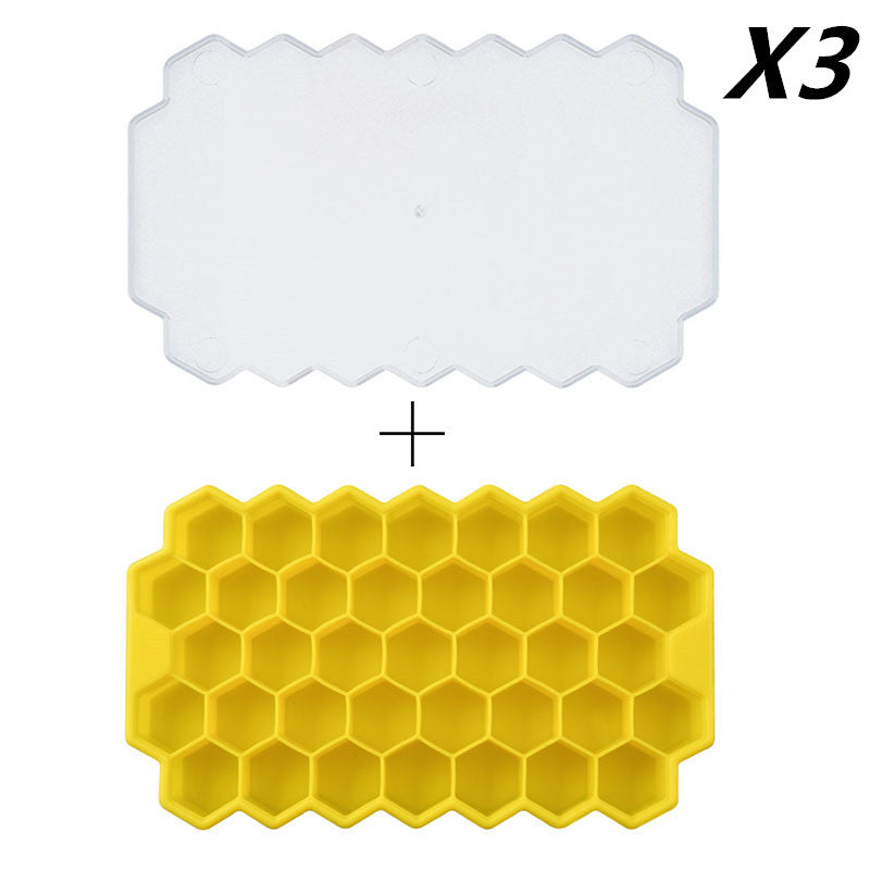 Honeycomb silicone ice tray