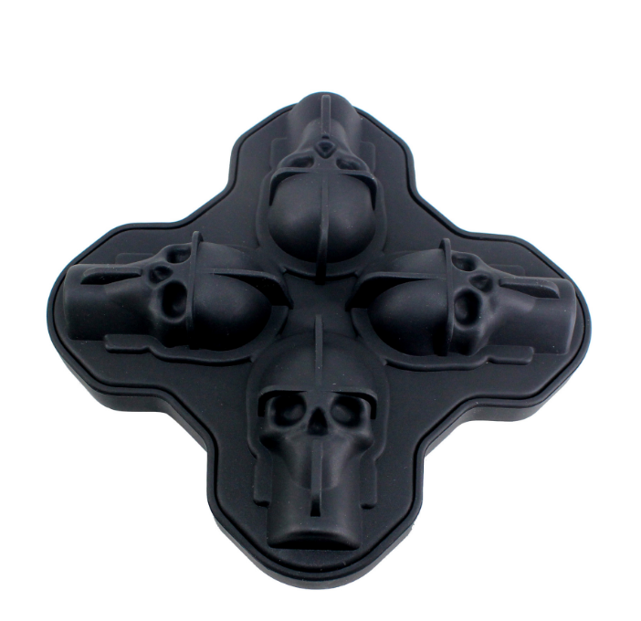 Creative 3D Skull Mold Ice Cube Tray Silicone Mold Soap Candle Moulds