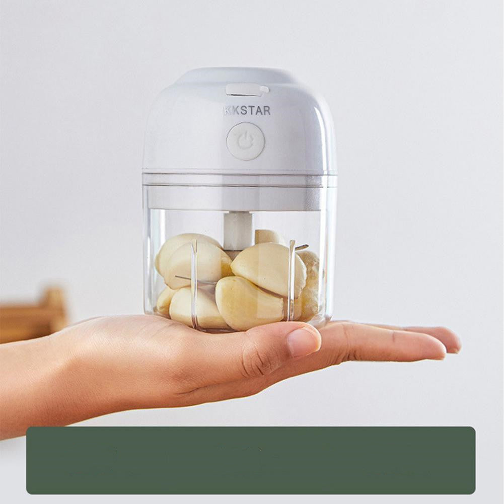 Mini multi-function electric garlic masher