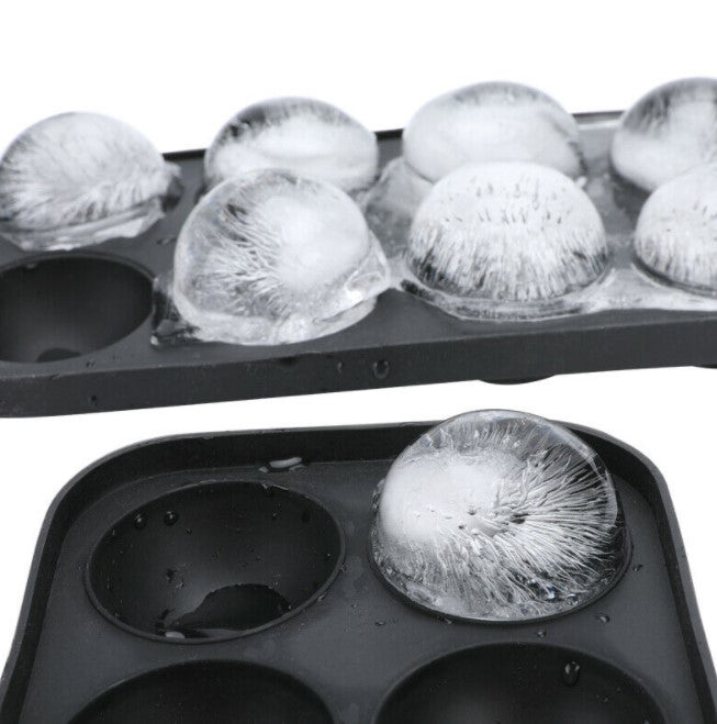 8-hole round spherical silicone mold for silicone ice tray