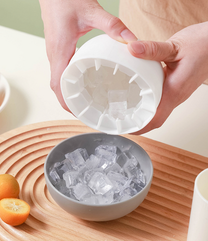 Ice Block Mold Silicone Mushroom Ice Cup Frozen Refrigerator Ice Grid Box Durable