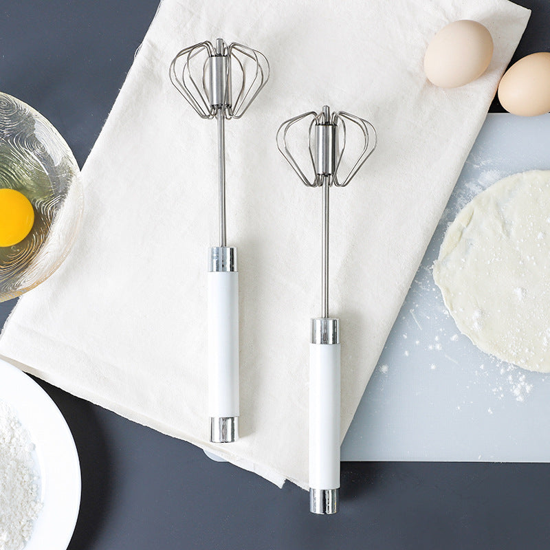 Semi-automatic Stainless Steel Egg Beater Whisk Hand Pressure