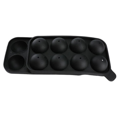 8-hole round spherical silicone mold for silicone ice tray