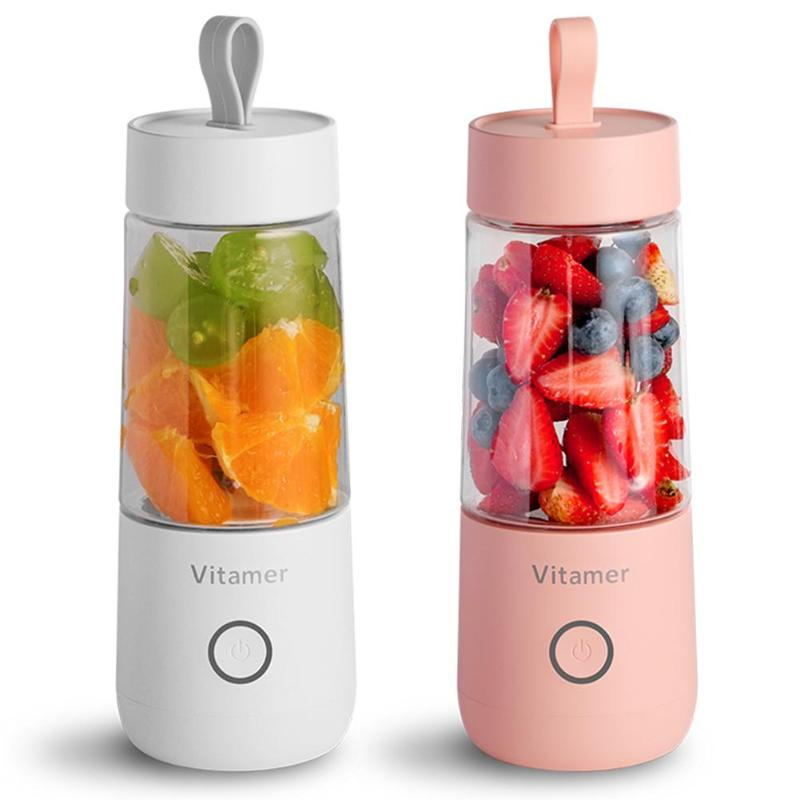 350ml Portable Blender Juicer Electric USB Rechargeable Mixer