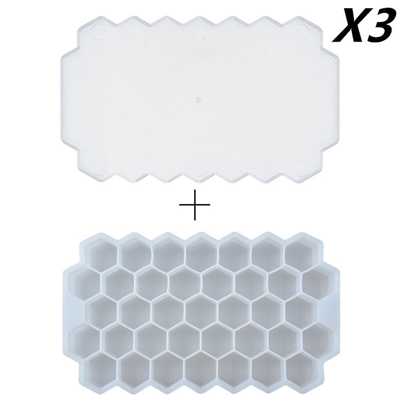 Honeycomb silicone ice tray