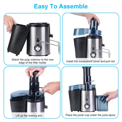 1Pc Centrifugal Juicer Juice Extractor Pulp Collector Electric Juicer