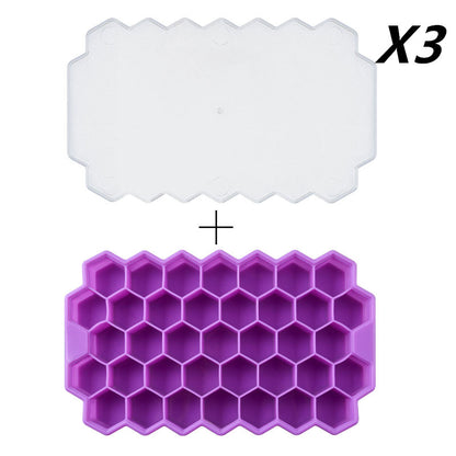 Honeycomb silicone ice tray