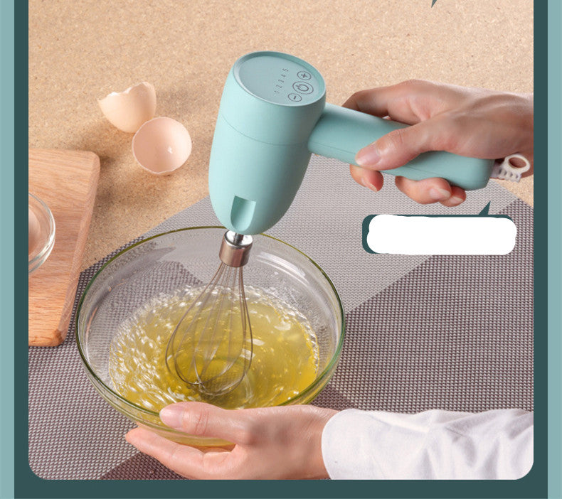 Kitchen New Three-in-one Wireless Electric Egg Beater Handheld Baking Tool