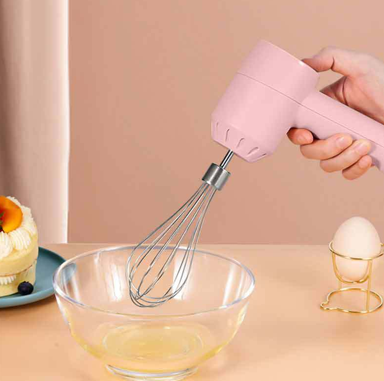 Portable Mini Wireless Electric Egg Beater HandHeld USB Rechargeable