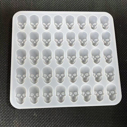 Halloween 40 Skull Ice Cube Baking Mould