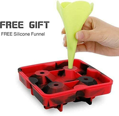 2inch Round Ice Cube Ball Maker Tray Silicone Sphere Mold