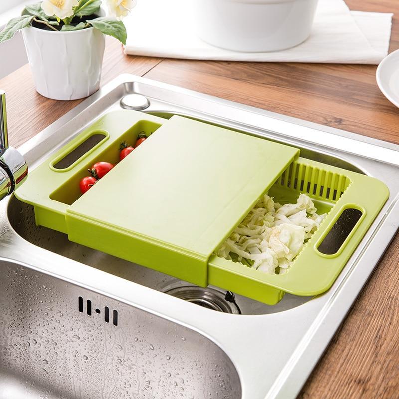 Multifunction Kitchen Chopping Blocks Sinks Drain Basket